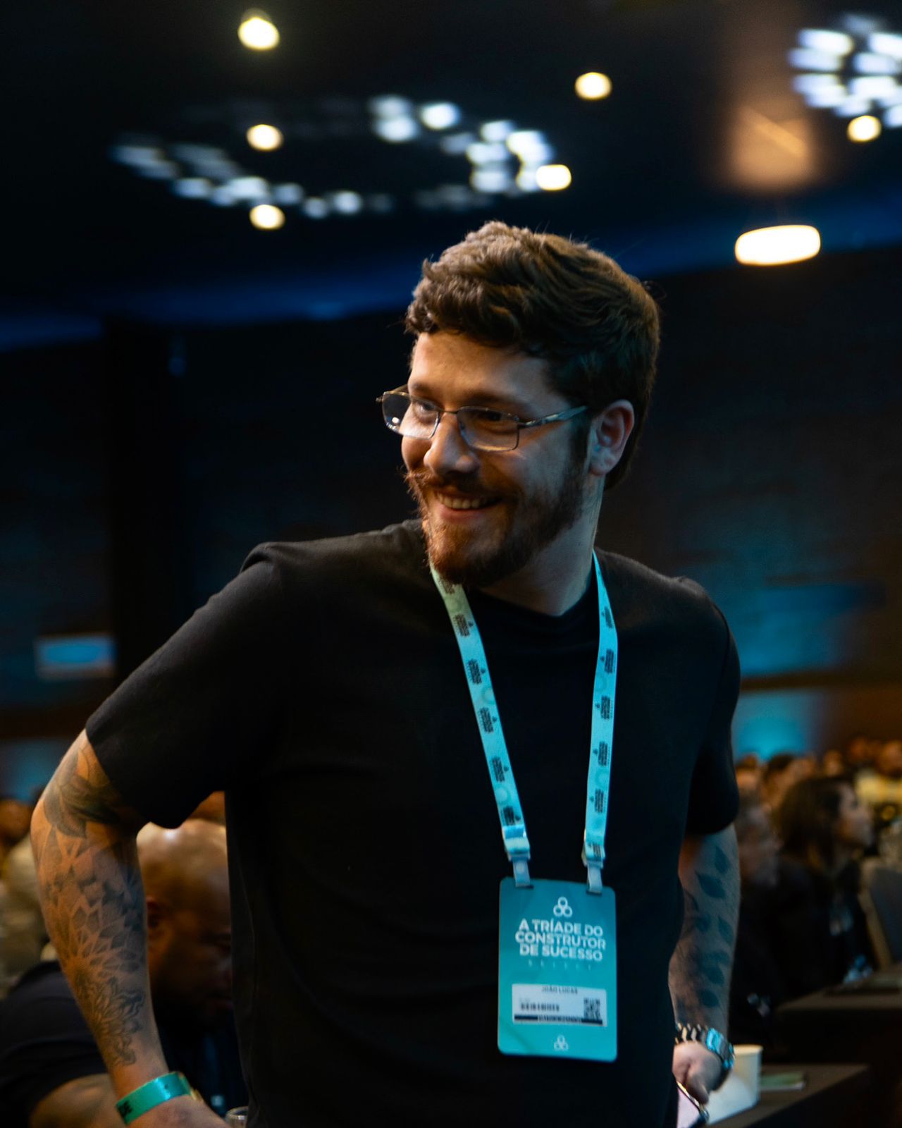 João Lucas Ucceli em um evento empresarial